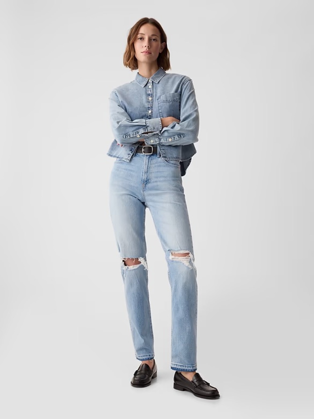 Gap Cheeky Straight High-Rise Jeans